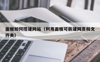 泽州面板如何搭建网站（利用面板可新建网页和文件夹）